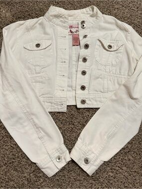 White jean jacket